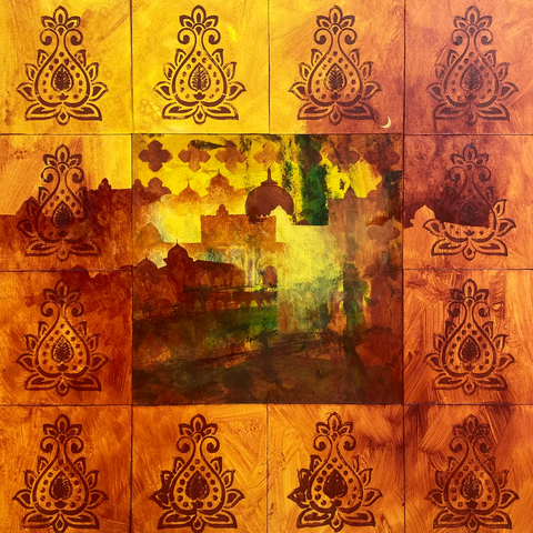 Amber Moon Print