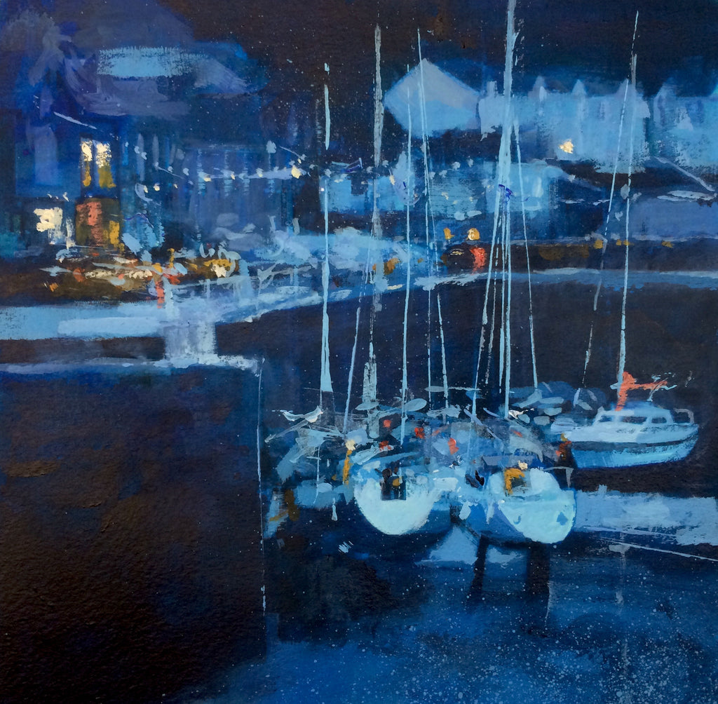 Yachts at rest - Porthleven Print